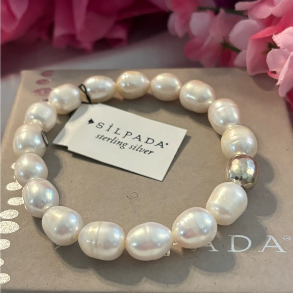 Silpada SHINE ON PEARL Stretch Bracelet B2894 - Picture 5 of 13